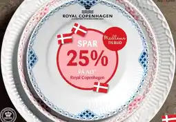 Kop & Kande SPAR 25% PÅ ALT* Royal Copenhagen tilbud