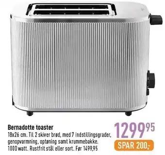 Imerco Bernadotte toaster tilbud