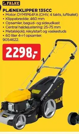 jem & fix PLÆNEKLIPPER 135CC tilbud