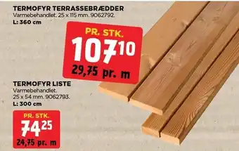 jem & fix TERMOFYR TERRASSEBRÆDDER ELLER TERMOFYR LISTE tilbud