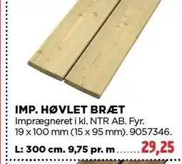 jem & fix IMP. HØVLET BRÆT tilbud