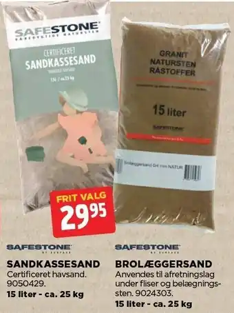 jem & fix SANDKASSESAND ELLER BROLÆGGERSAND tilbud