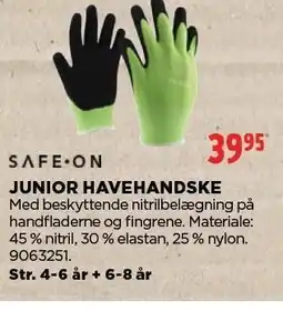 jem & fix JUNIOR HAVEHANDSKE tilbud