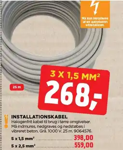 jem & fix Installationskabel tilbud