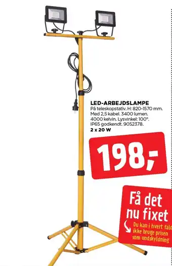 jem & fix Led-arbejdslampe tilbud