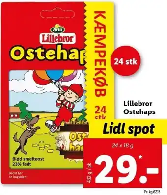Lidl Lillebror Ostehaps 432 g tilbud