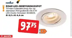 jem & fix NORDLUX Roar led-indbygningsspot tilbud