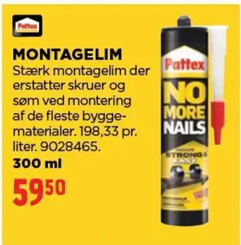 jem & fix PATTEX Montagelim tilbud