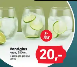 BigDollar Vandglas tilbud