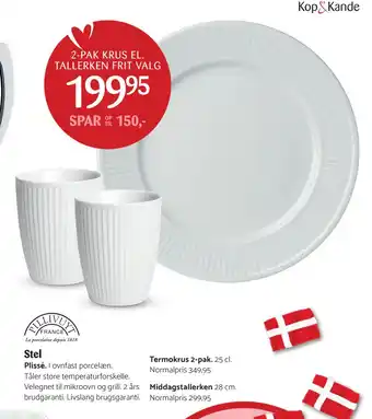 Kop & Kande Middagstallerken tilbud