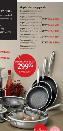 Kop & Kande Gryde eller stegepande tilbud