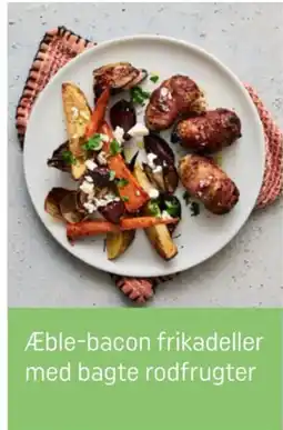 REMA 1000 Æble-bacon frikadeller med bagte rodfrugter tilbud