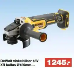 Bauhaus DeWalt vinkelsliber 18V tilbud