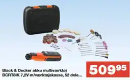 Bauhaus Black & Decker akku multiværktøj BCRT8IK 7,2V m/værktøjskasse, 52 dele... tilbud