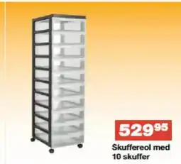 Bauhaus Skuffereol med 10 skuffer tilbud