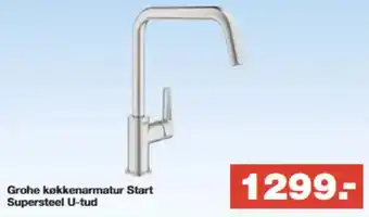 Bauhaus Grohe køkkenarmatur Start Supersteel U-tud tilbud