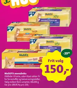 Maxi Zoo MultiFit menuboks tilbud