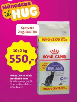 Maxi Zoo ROYAL CANIN Adult Sterilised bonus tilbud