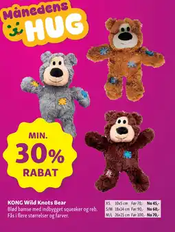 Maxi Zoo KONG Wild Knots Bear tilbud