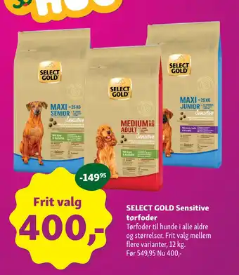 Maxi Zoo SELECT GOLD Sensitive tørfoder tilbud