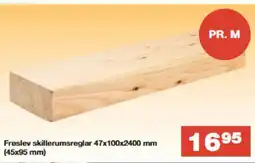 Bauhaus Frøslev skillerumsreglar tilbud