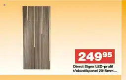 Bauhaus Direct Signs LED-profil t/akustikpanel 2015mm... tilbud