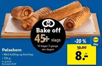 Lidl Pølsehorn 130 g tilbud