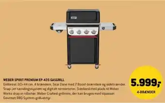 XL-BYG WEBER SPIRIT PREMIUM EP-435 GASGRILL tilbud