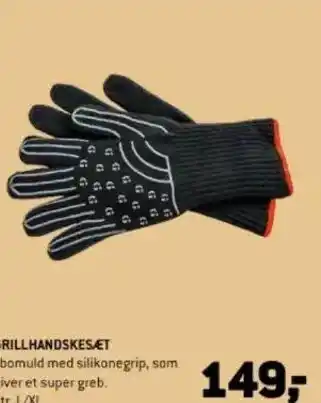 XL-BYG GRILLHANDSKESÆT tilbud