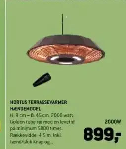 XL-BYG Hortus terrassevarmer hængemodel tilbud