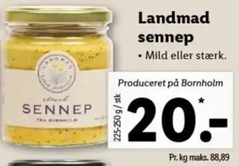 Lidl Landmad Sennep 225-250 g tilbud