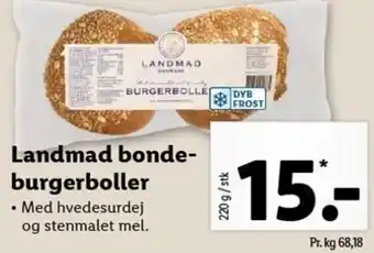 Lidl Landmad Bonde Burgerboller 220 g tilbud