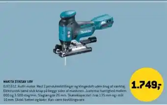 XL-BYG MAKITA STIKSAV 18V tilbud