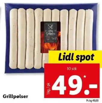 Lidl Grillpølser 1 Kg tilbud