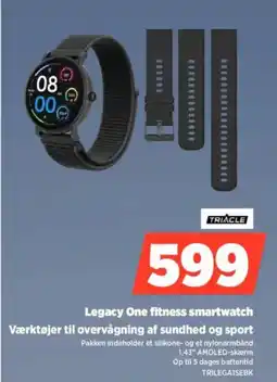 Power Legacy One fitness smartwatch Værktøjer til overvågning af sundhed og sport tilbud