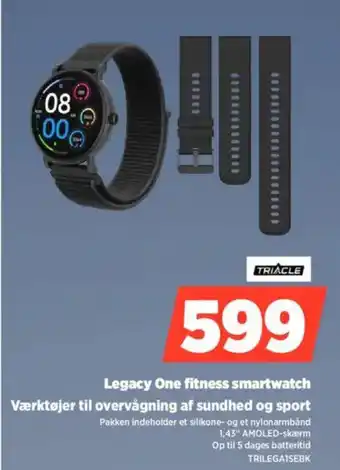 Power Legacy One fitness smartwatch Værktøjer til overvågning af sundhed og sport tilbud