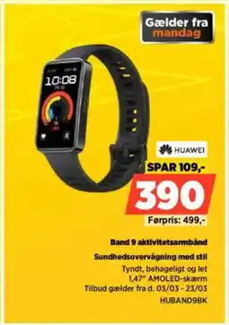 Power Band 9 aktivitetsarmbånd Sundhedsovervågning med stil tilbud