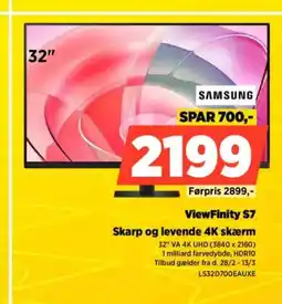 Power ViewFinity S7 Skarp og levende 4K skærm tilbud