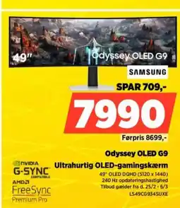 Power Odyssey OLED G9 Ultrahurtig OLED-gamingskærm tilbud