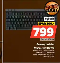 Power Gaming tastatur Avanceret ydeevne tilbud