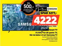 Power Få 500, for dit gamle TV, Når du køber et nyt Samsung TV tilbud