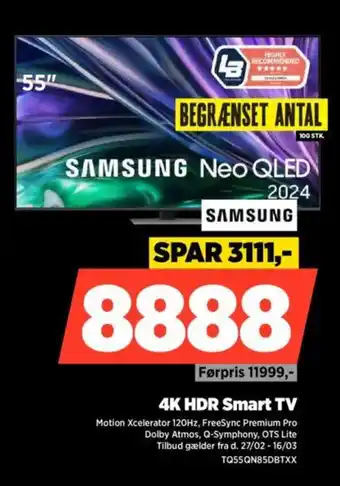 Power 4K HDR Smart TV tilbud