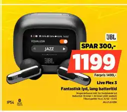 Power Live Flex 3 Fantastisk lyd, lang batteritid tilbud