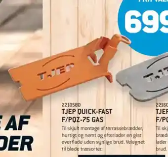 XL-BYG TJEP QUICK-FAST F/PQZ-75 GAS tilbud