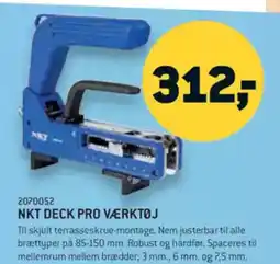 XL-BYG NKT DECK PRO VÆRKTØJ tilbud