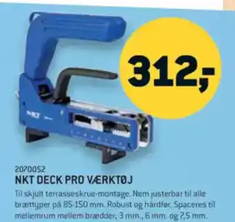 XL-BYG NKT DECK PRO VÆRKTØJ tilbud