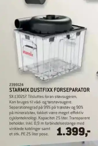 XL-BYG STARMIX DUSTFIXX FORSEPARATOR tilbud