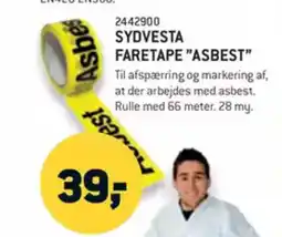 XL-BYG SYDVESTA FARETAPE "ASBEST" tilbud