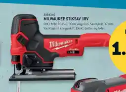 XL-BYG MILWAUKEE STIKSAV 18V tilbud