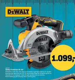 XL-BYG DEWALT RUNDSAV XR 18V tilbud